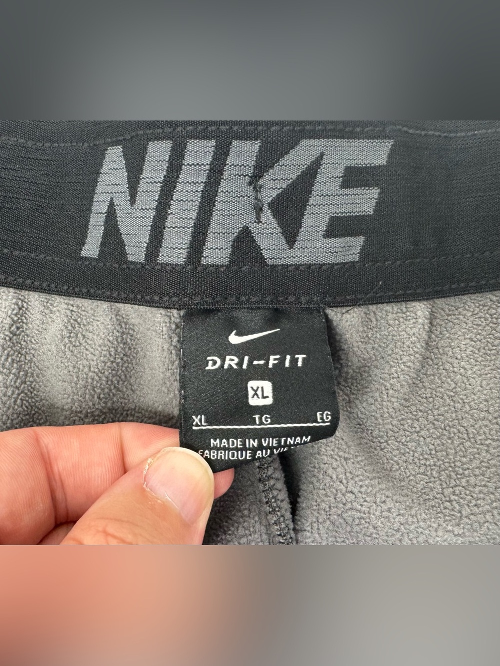 Nike Men's Gray Sweatpants Size XL Elastic Waist Activewear - Picture 4 of 10